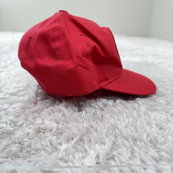 Vintage Smart Materials Inc SMI Hat Cap Snap Back Red Patch Advertising Mens 90s - Picture 5 of 12